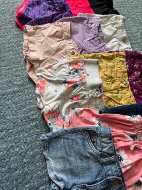 Summer Short/Skort Collection, girls size 3t, sold as a LOT (12 pieces)